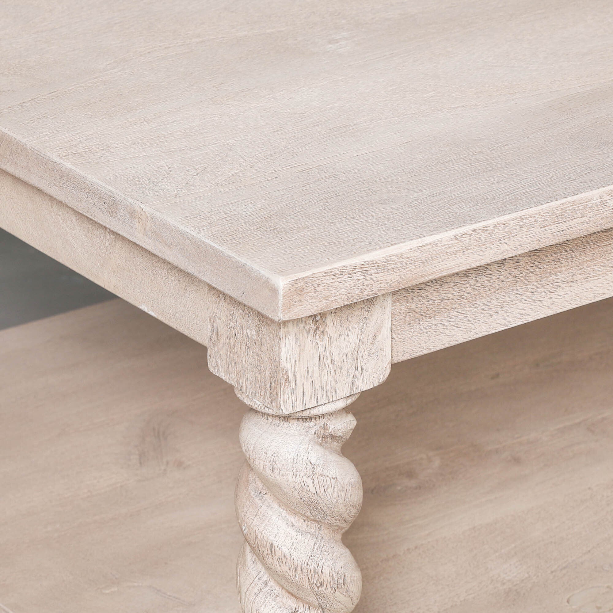 Fairford Acacia Twist Column Coffee Table 140cm