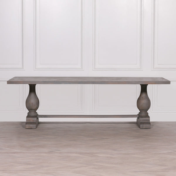WOODEN RUSTIC RECTANGULAR DINING TABLE 260CM