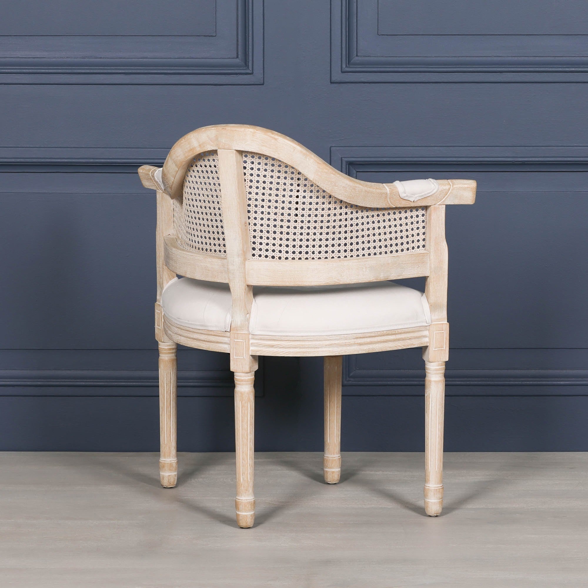 Wooden Louisiana Upholstered Corner Chair