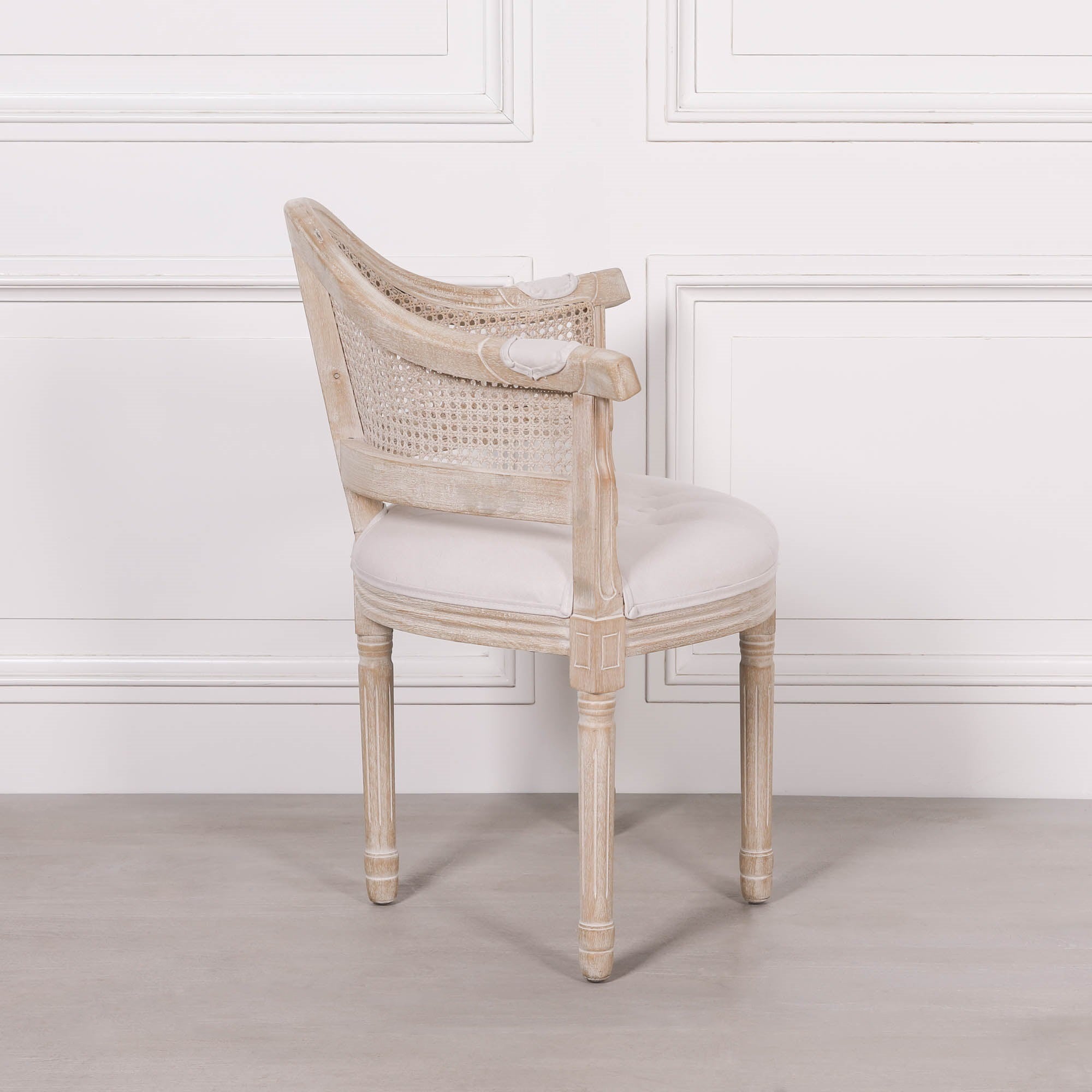 Wooden Louisiana Upholstered Corner Chair