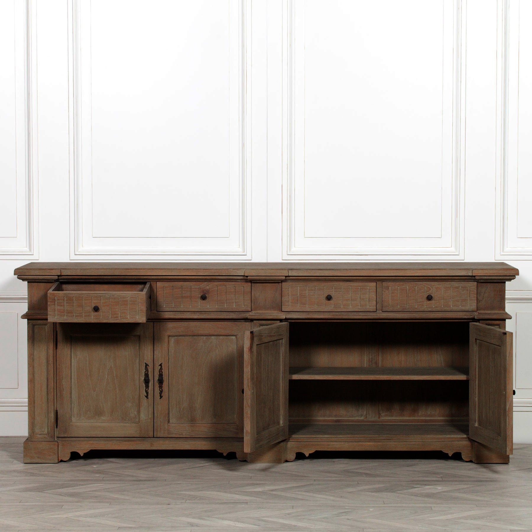 Rustic Classical 232cm Sideboard