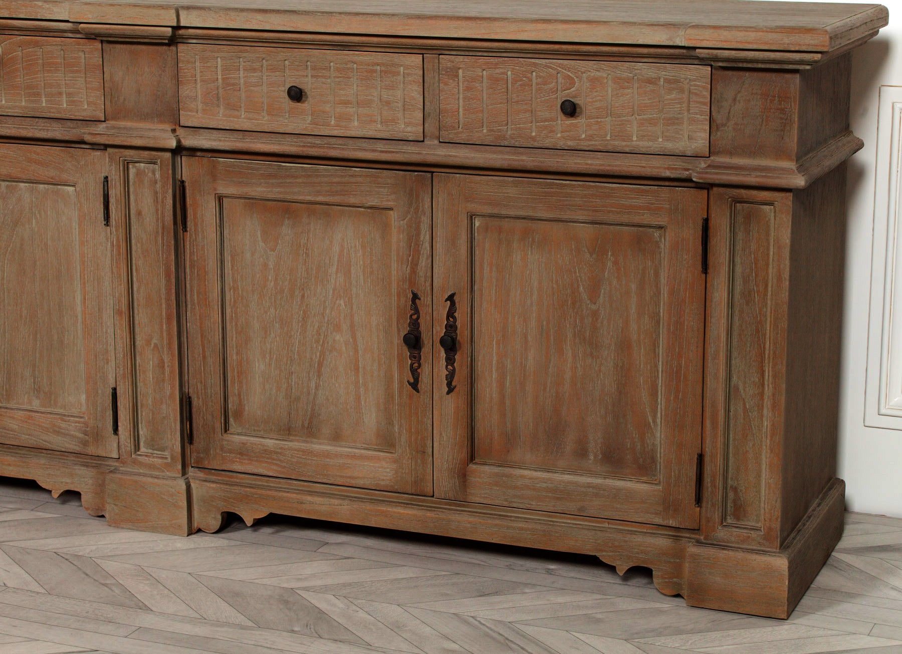 Rustic Classical 232cm Sideboard