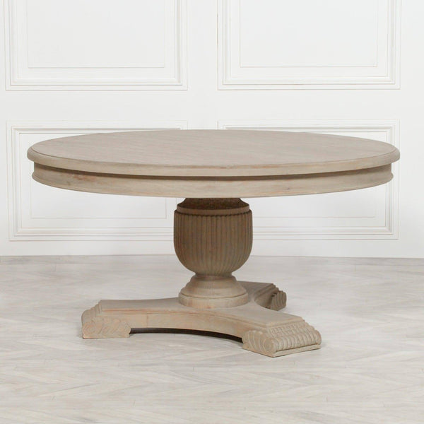 150cm Rustic Round Dining Table - House of Altair