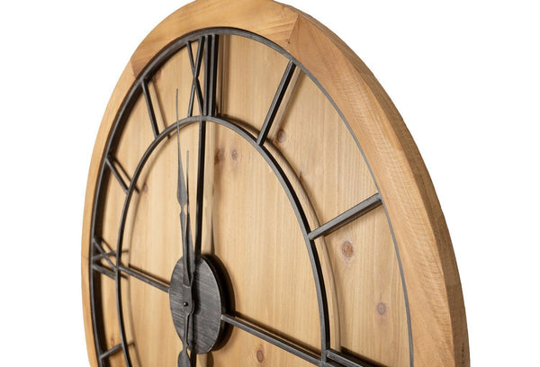 Williston Large Wooden Wall Clock 90CM