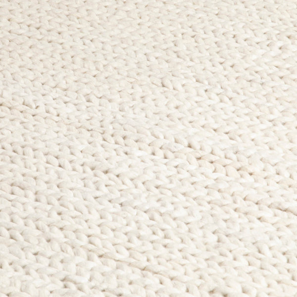Cream Knitted Large Rug (Available in 3 sizes)