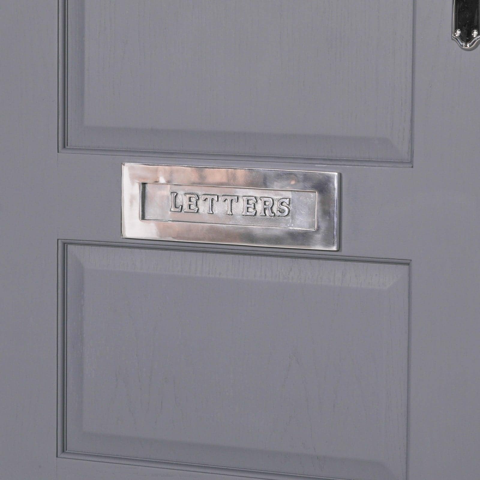 Aluminium Polished Door Letter Plate 12" - House of Altair