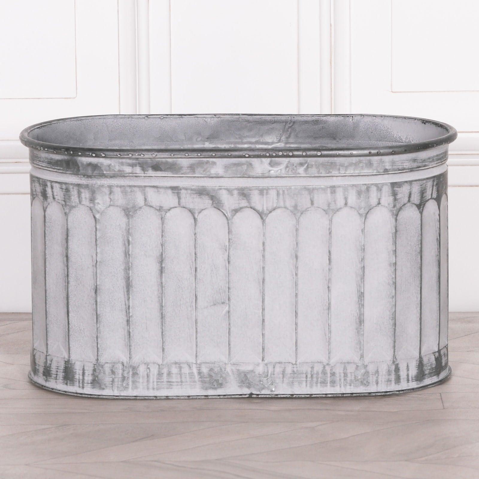 Arched Pattern Metal Planter - Small - House of Altair