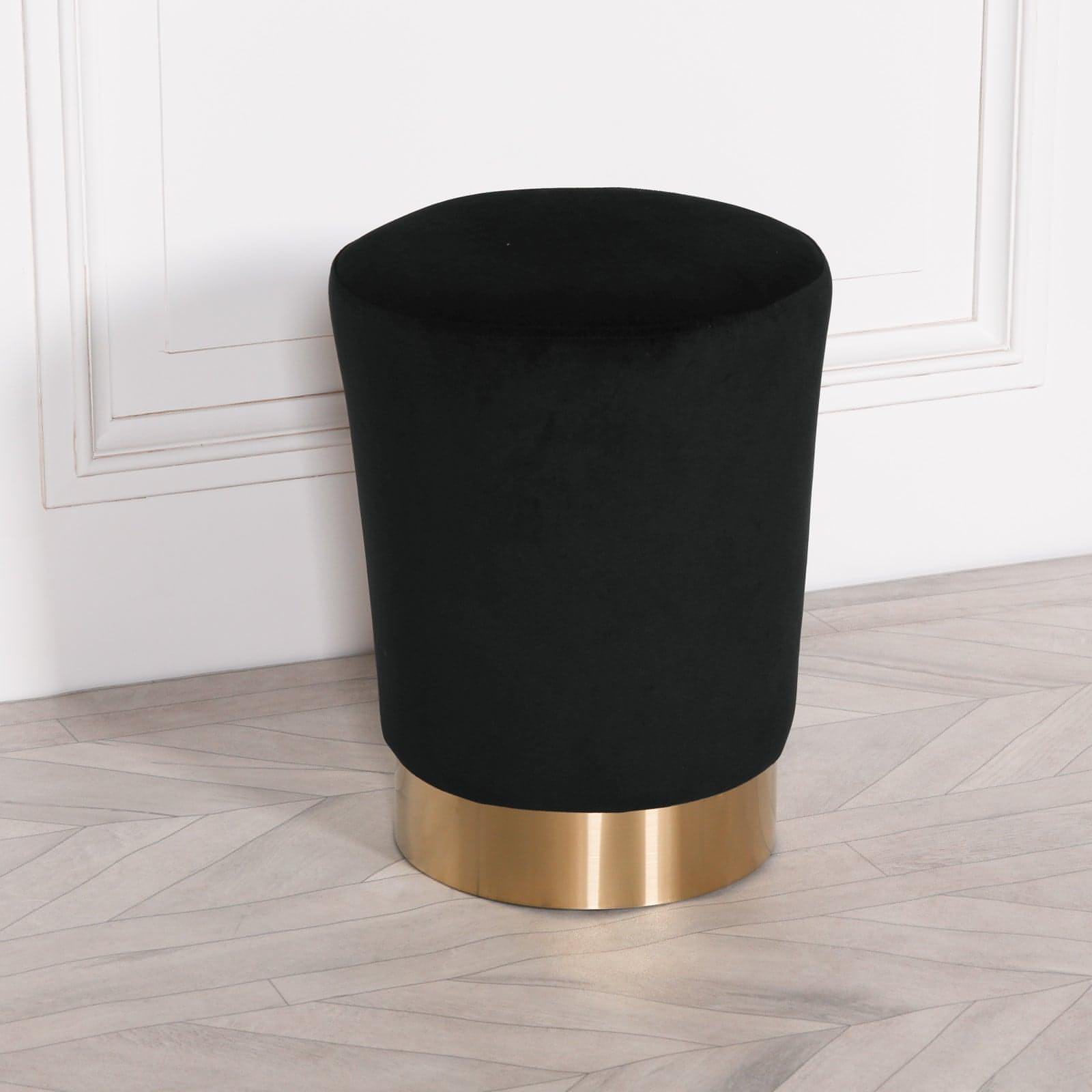 Black Round Stool - House of Altair