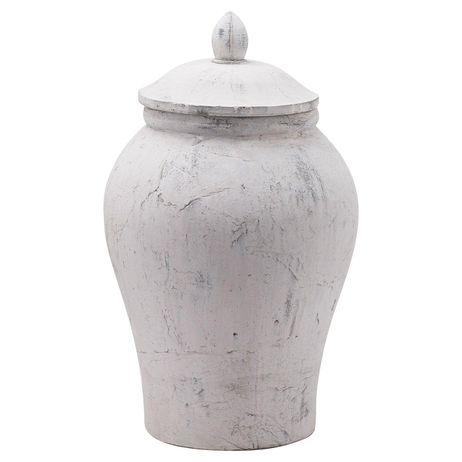 Bloomville Large Stone Ginger Jar - House of Altair