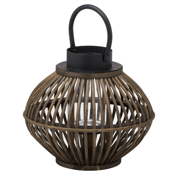Brown Bamboo Style Large Lantern - House of Altair