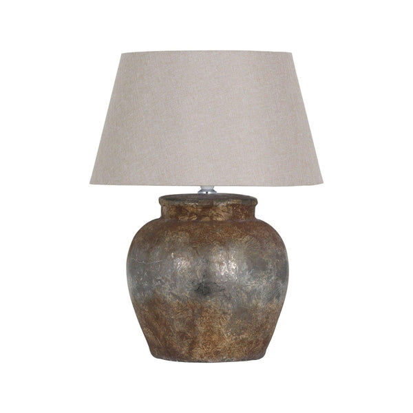 Castello Aged Stone Ceramic Table Lamp - House of Altair