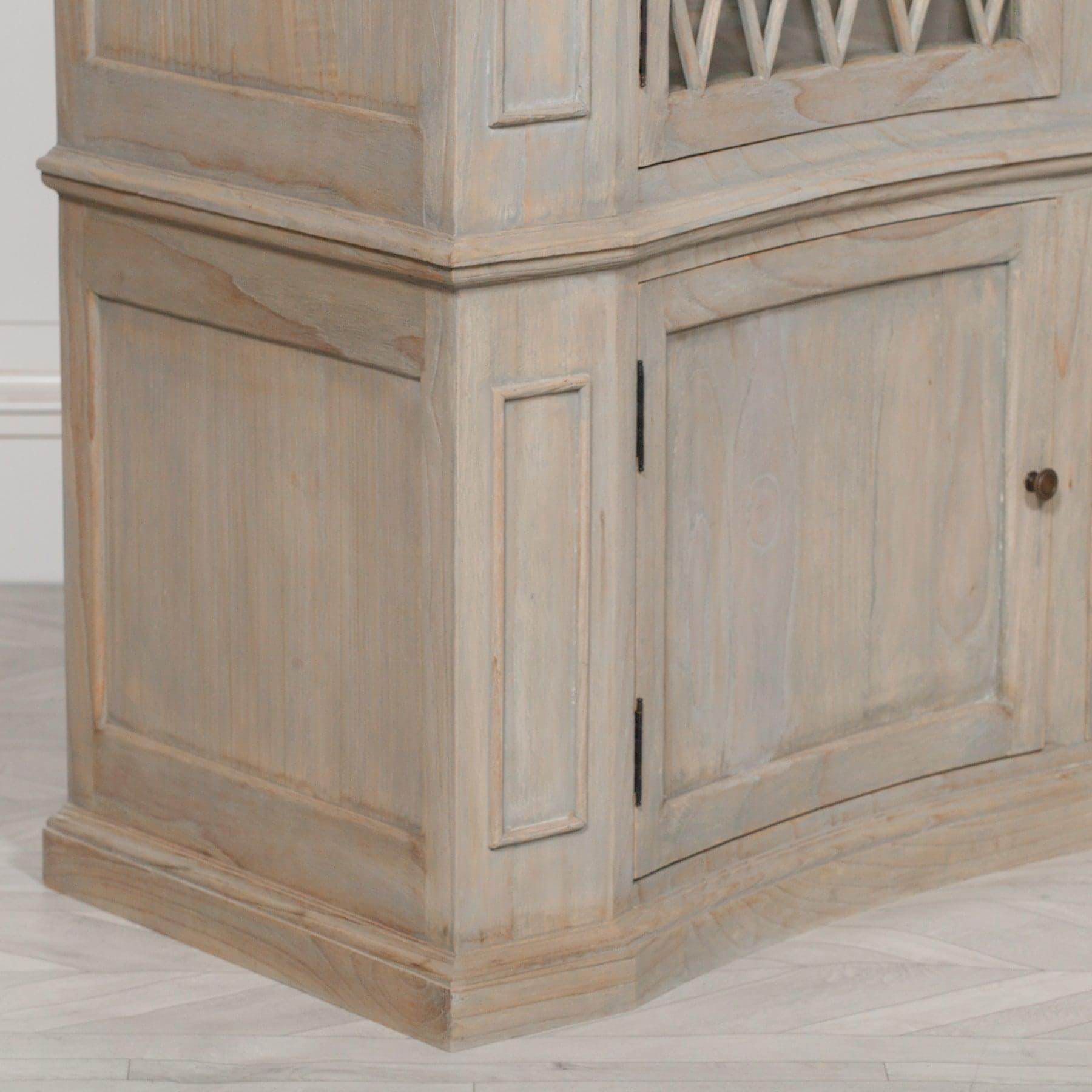 Concave Wooden Display Cabinet - House of Altair