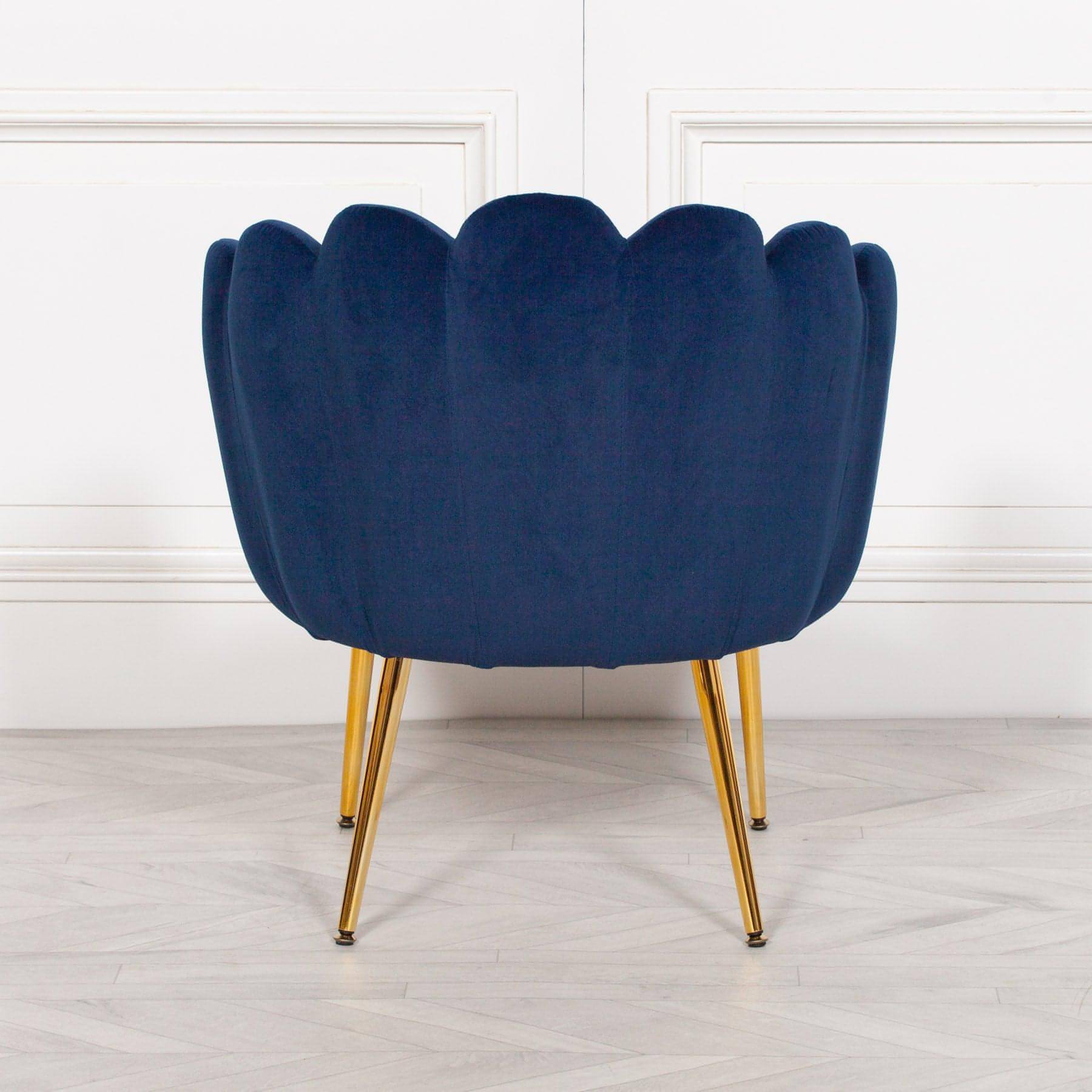 Deco Blue Dining / Bedroom Chair - House of Altair