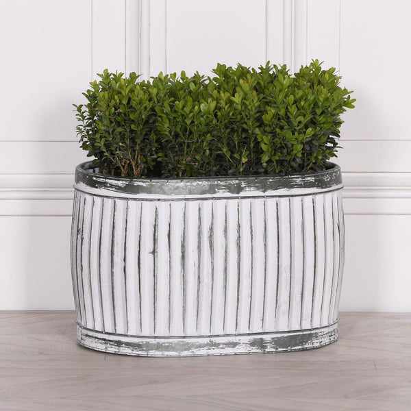 Dolly Tub Oval Metal Planter - Medium - House of Altair