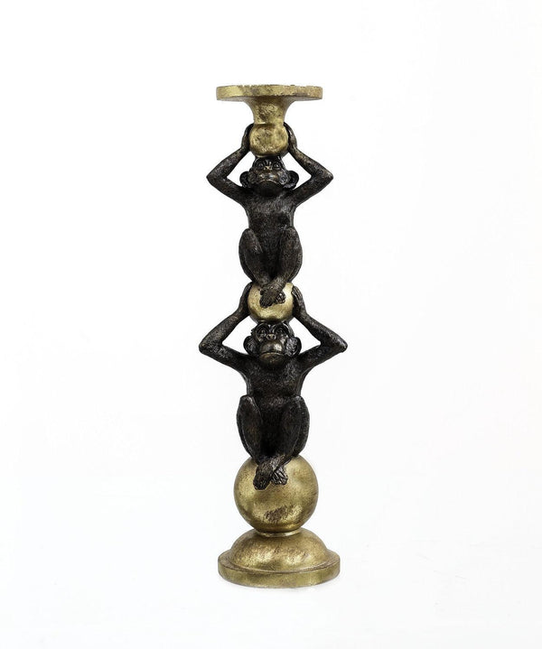 Double Monkey Candle Holder - House of Altair