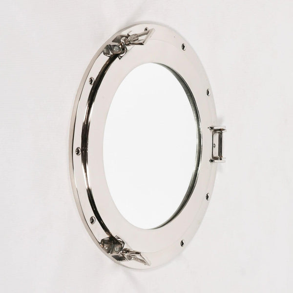Extra Large Polished Port Hole Mirror - House of Altair