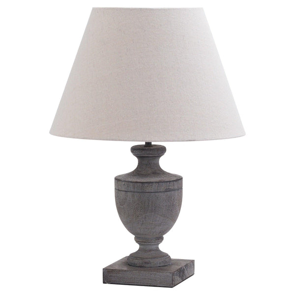 Incia Urn Wooden Table Lamp - House of Altair