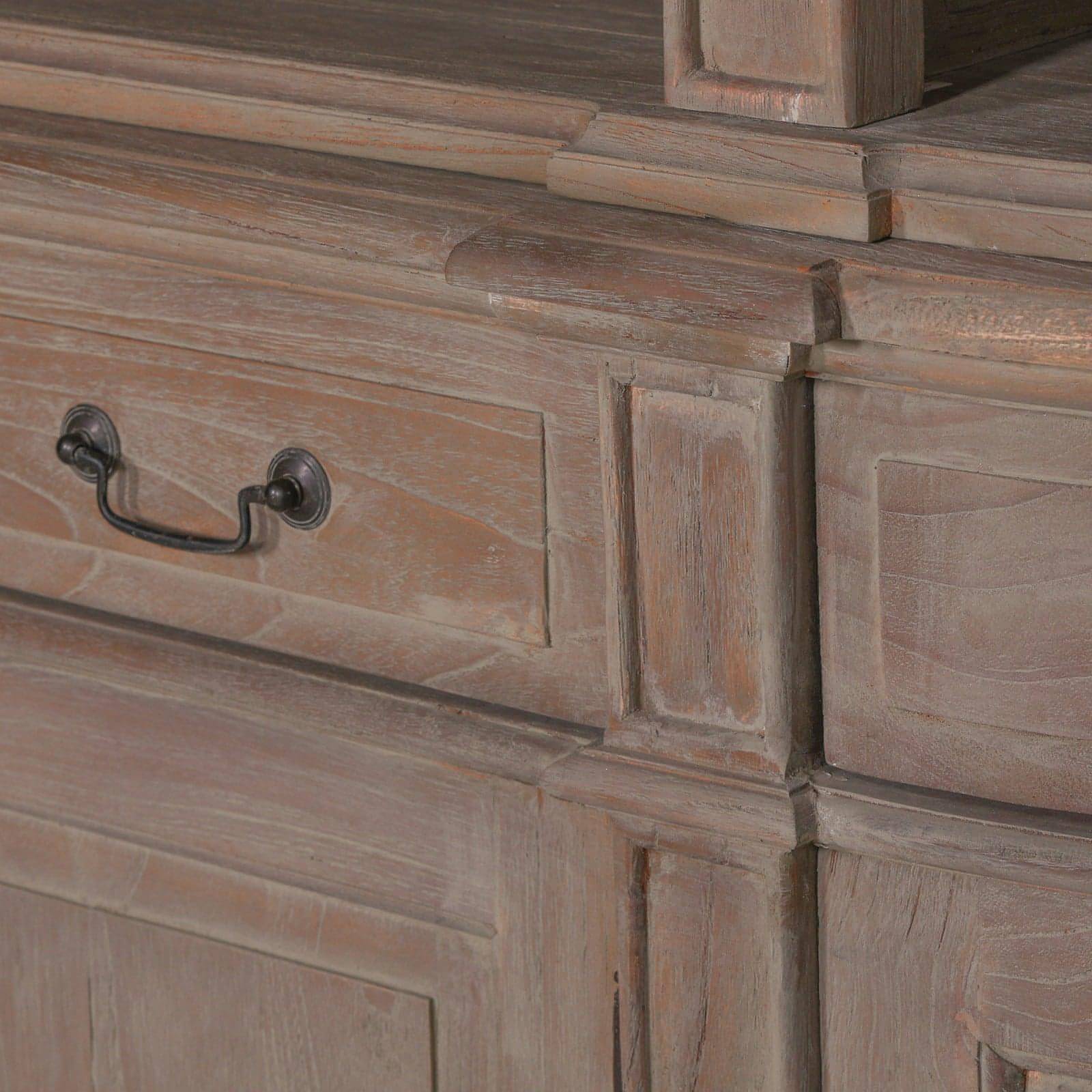 Large Wooden Bookcase with Ladder - House of Altair
