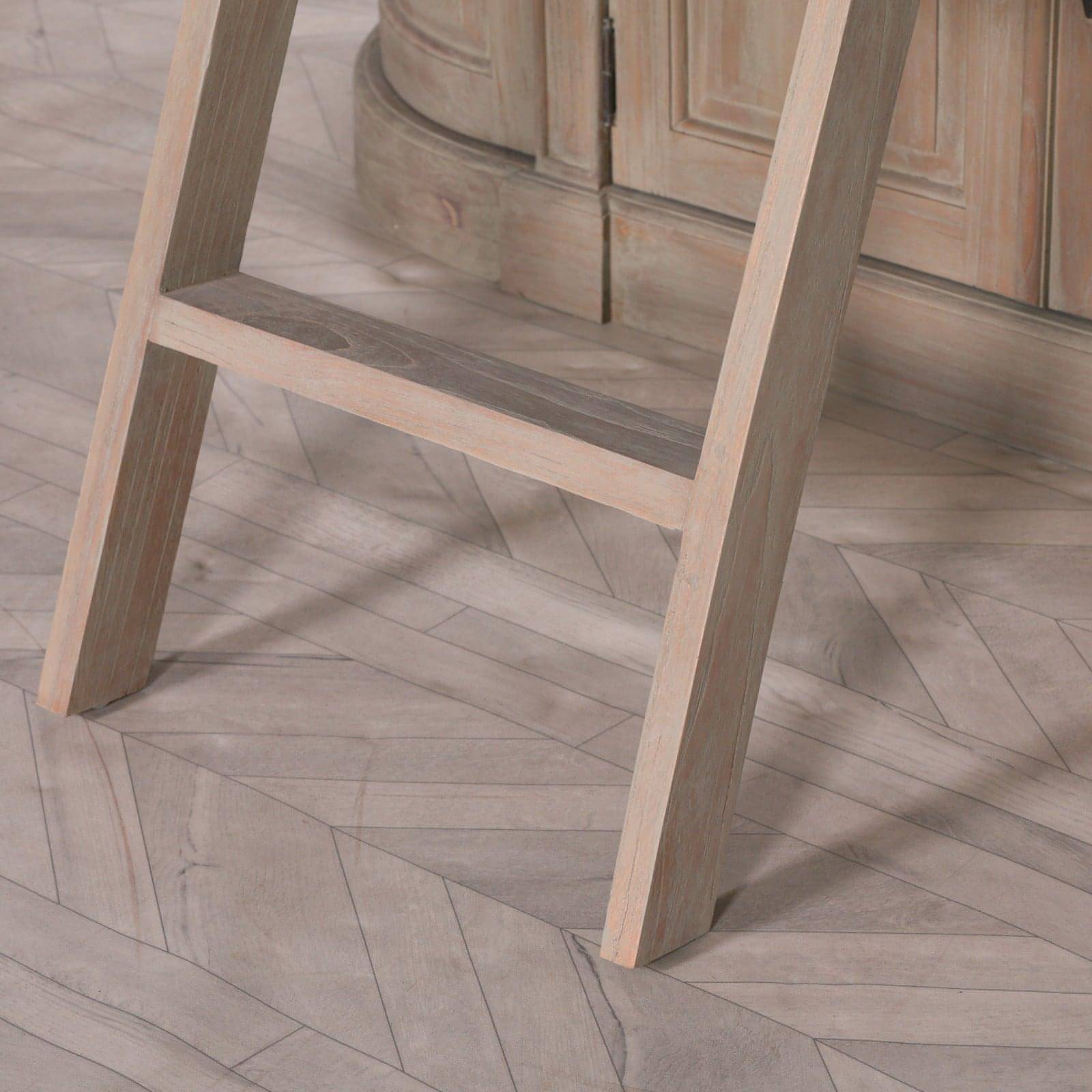 Large Wooden Bookcase with Ladder - House of Altair