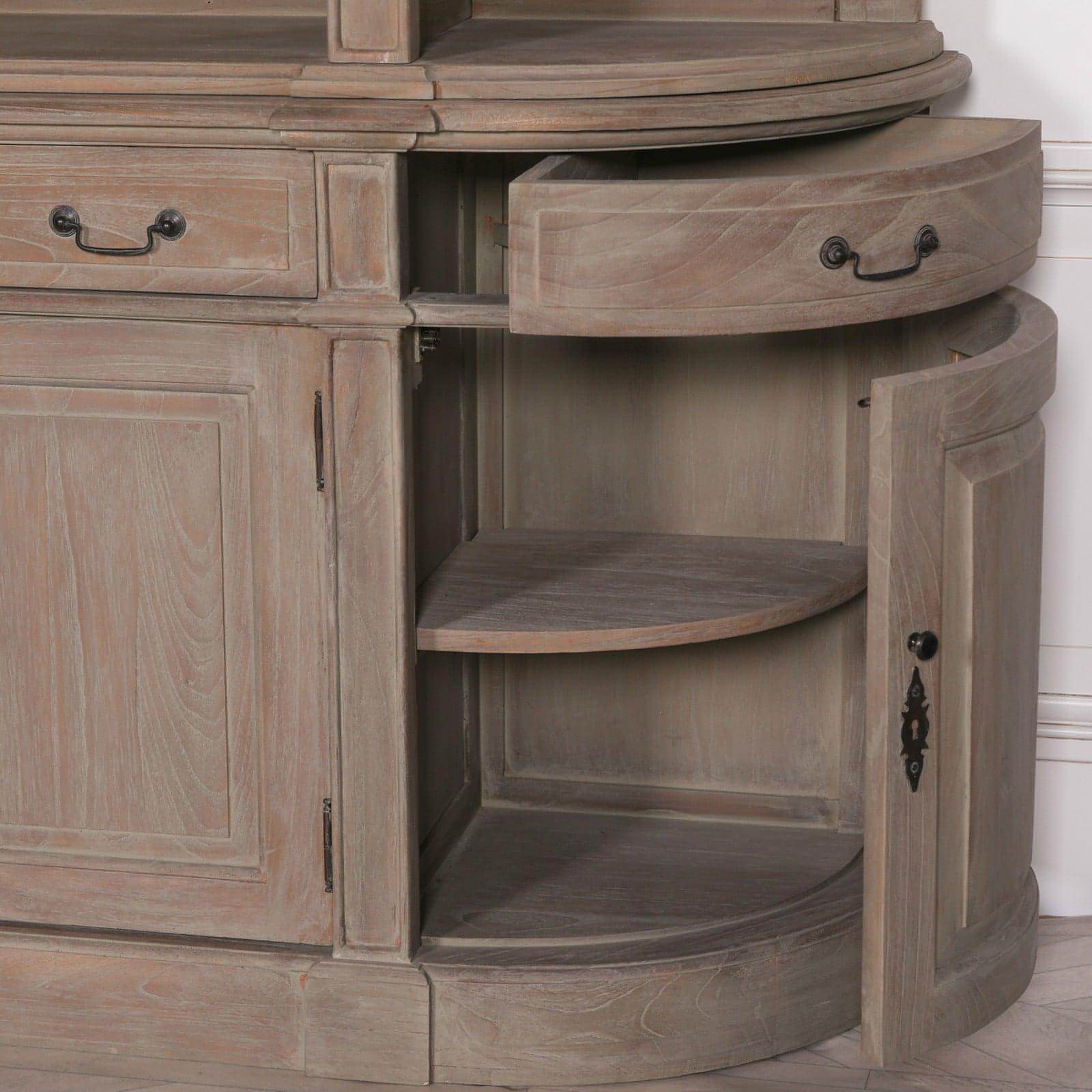 Large Wooden Bookcase with Ladder - House of Altair