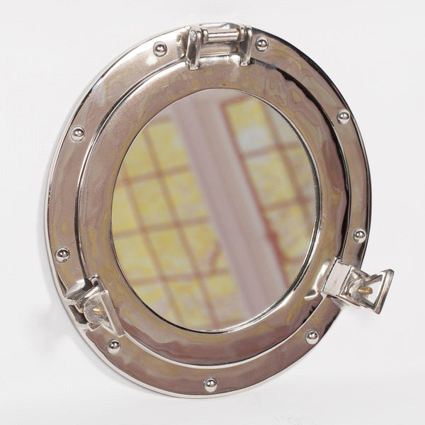 Medium Polished Port Hole Mirror - House of Altair