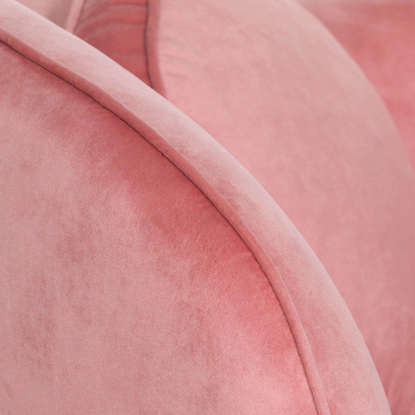 Pink Velvet Armchair with Cushion - House of Altair
