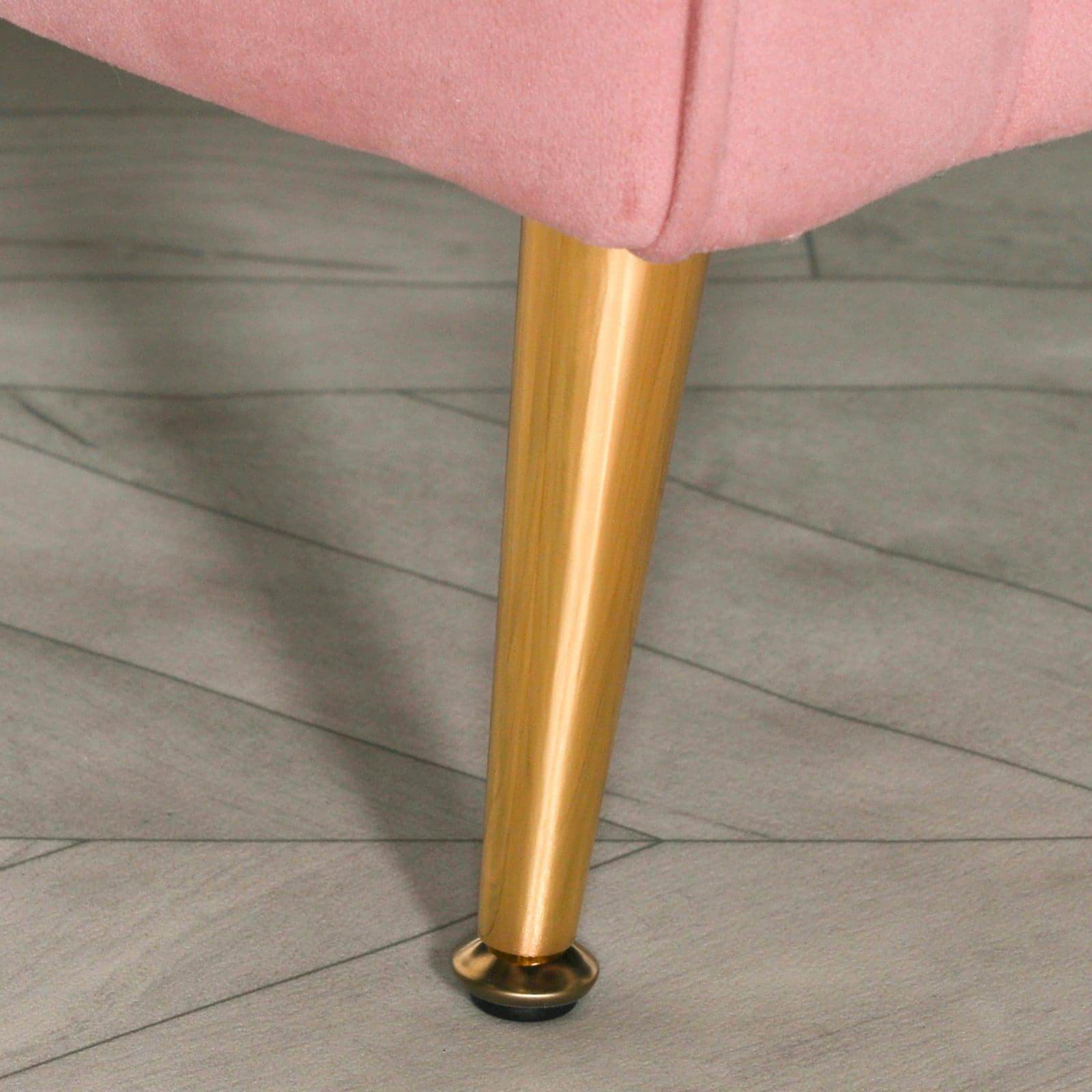 Pink Velvet Armchair with Cushion - House of Altair