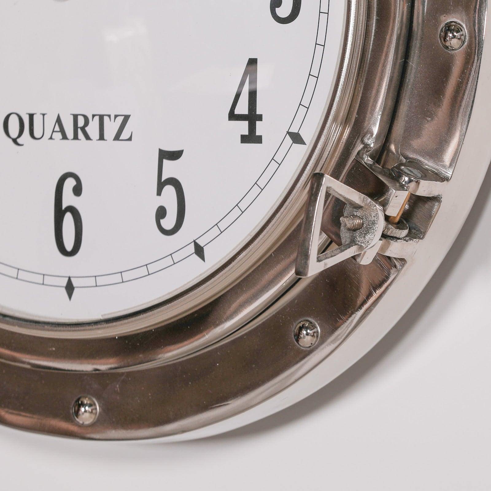 Polished Port Hole Ships Wall Clock - House of Altair
