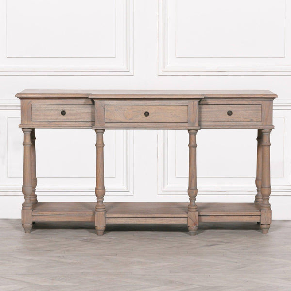 Rustic Wooden Breakfront Console - House of Altair