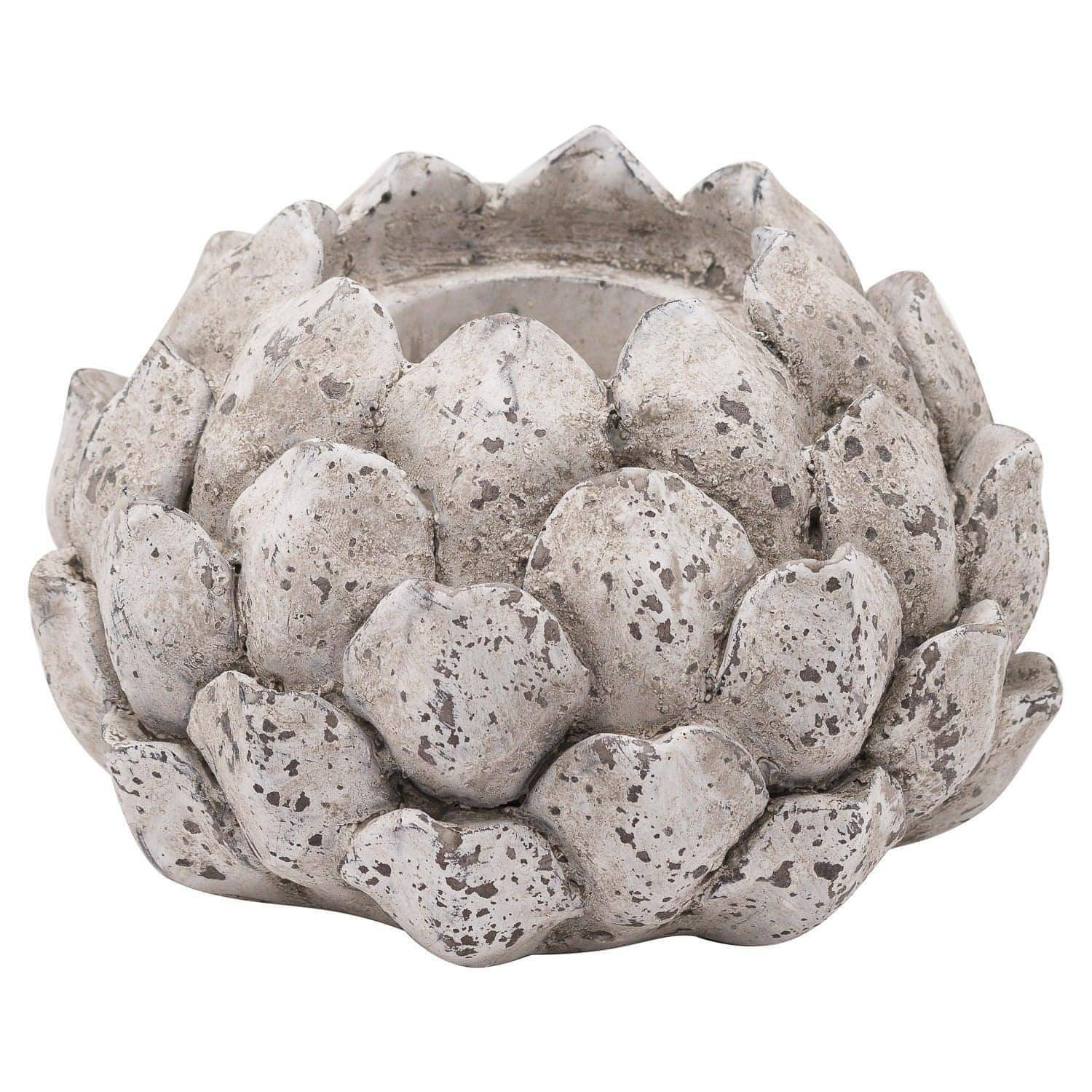 Stone Effect Acorn Tea Light Holder - House of Altair