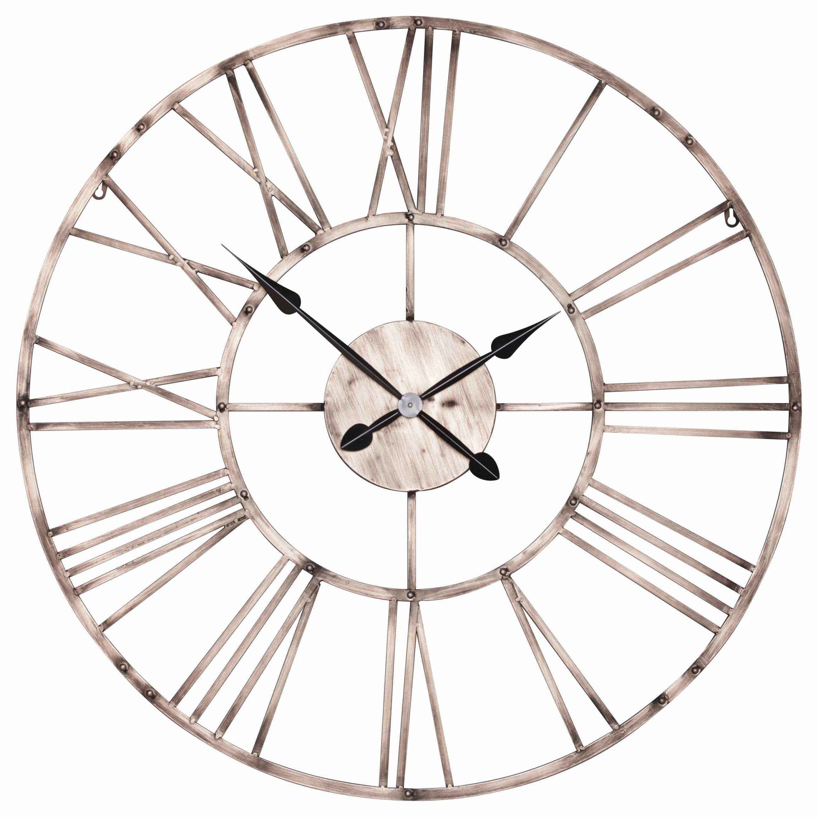 Vintage Copper Effect 92cm Wall Clock - House of Altair