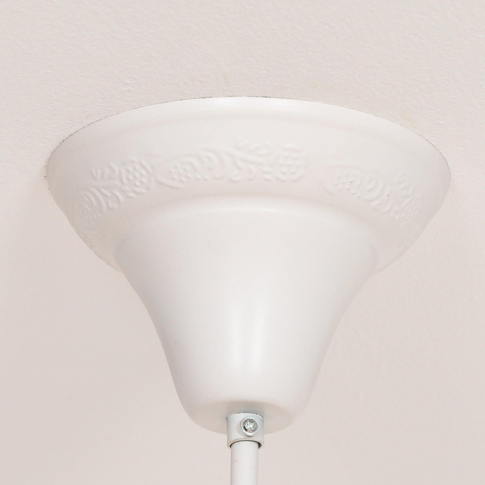 White 12 Branch Shallow Cut Glass Chandelier - House of Altair