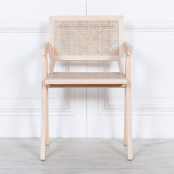 Wooden Caned Dining Chair - House of Altair