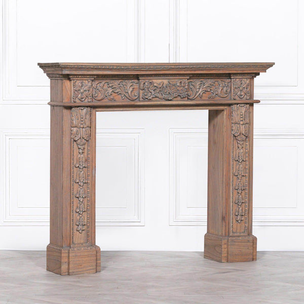Wooden Carved Fire Surround - House of Altair