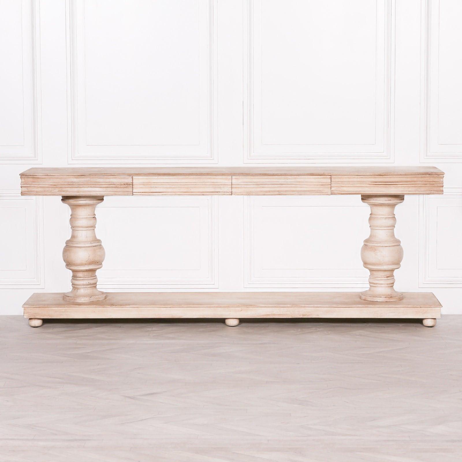 Berkshire Wooden Console Table with Drawers 239.5cm