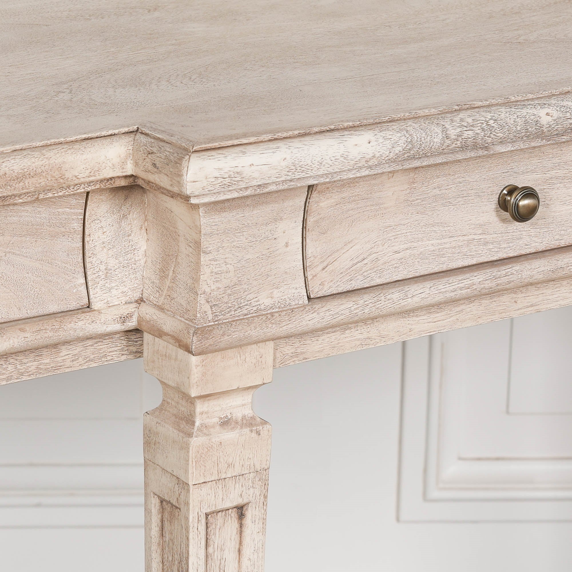 Burford Acacia 4 Drawer Breakfront Console Table 180cm