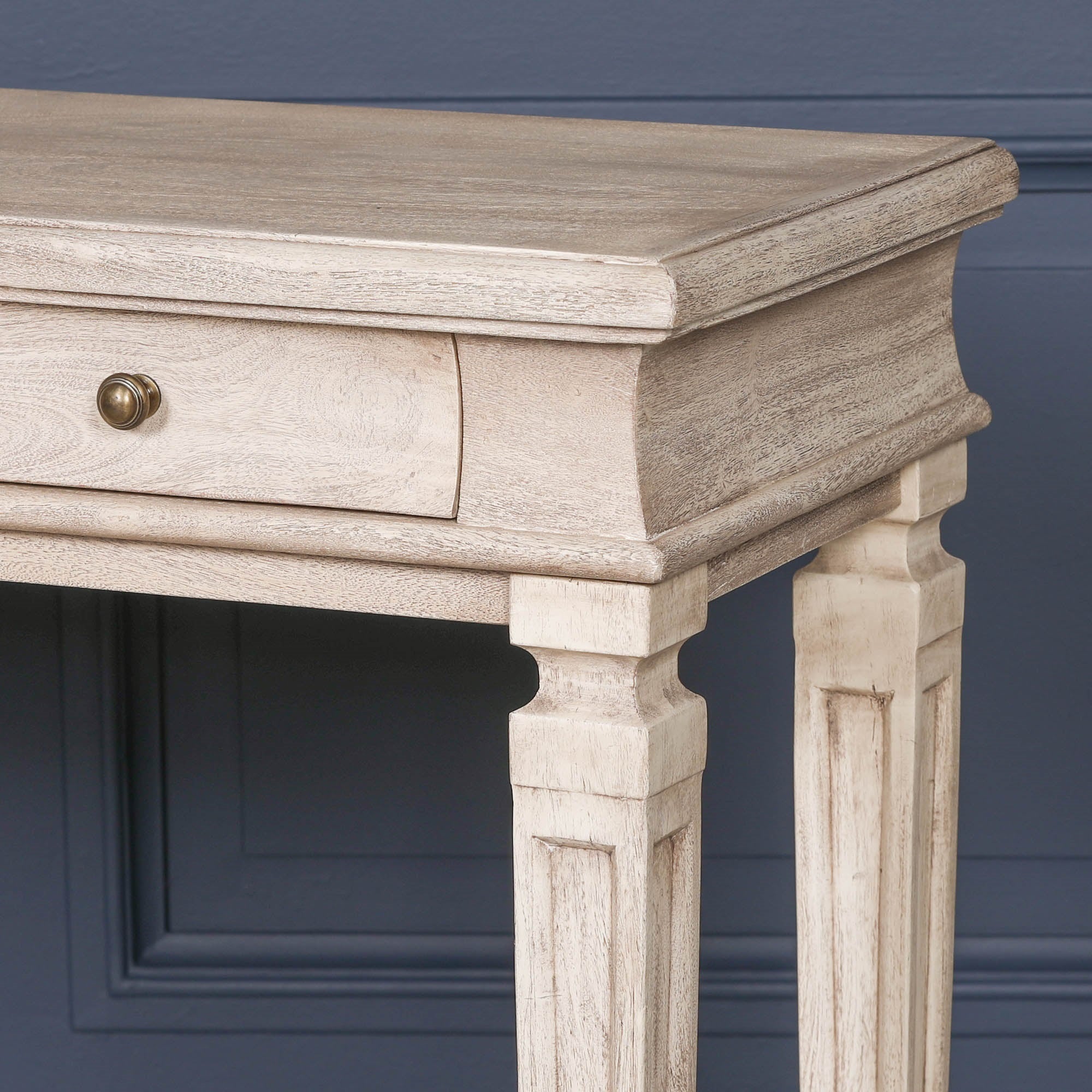 Burford Acacia 4 Drawer Breakfront Console Table 180cm