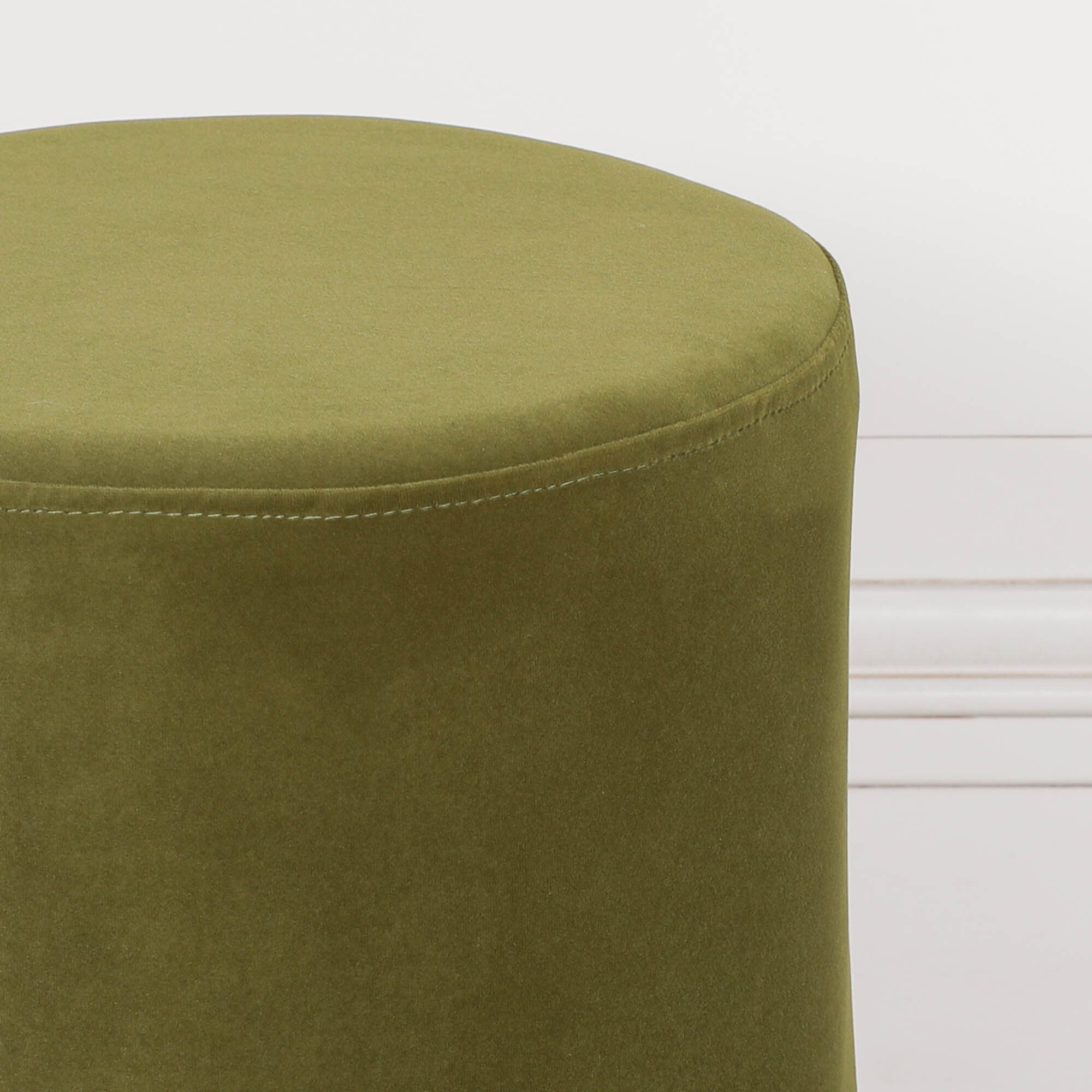 Cayman Olive Green Round Stool