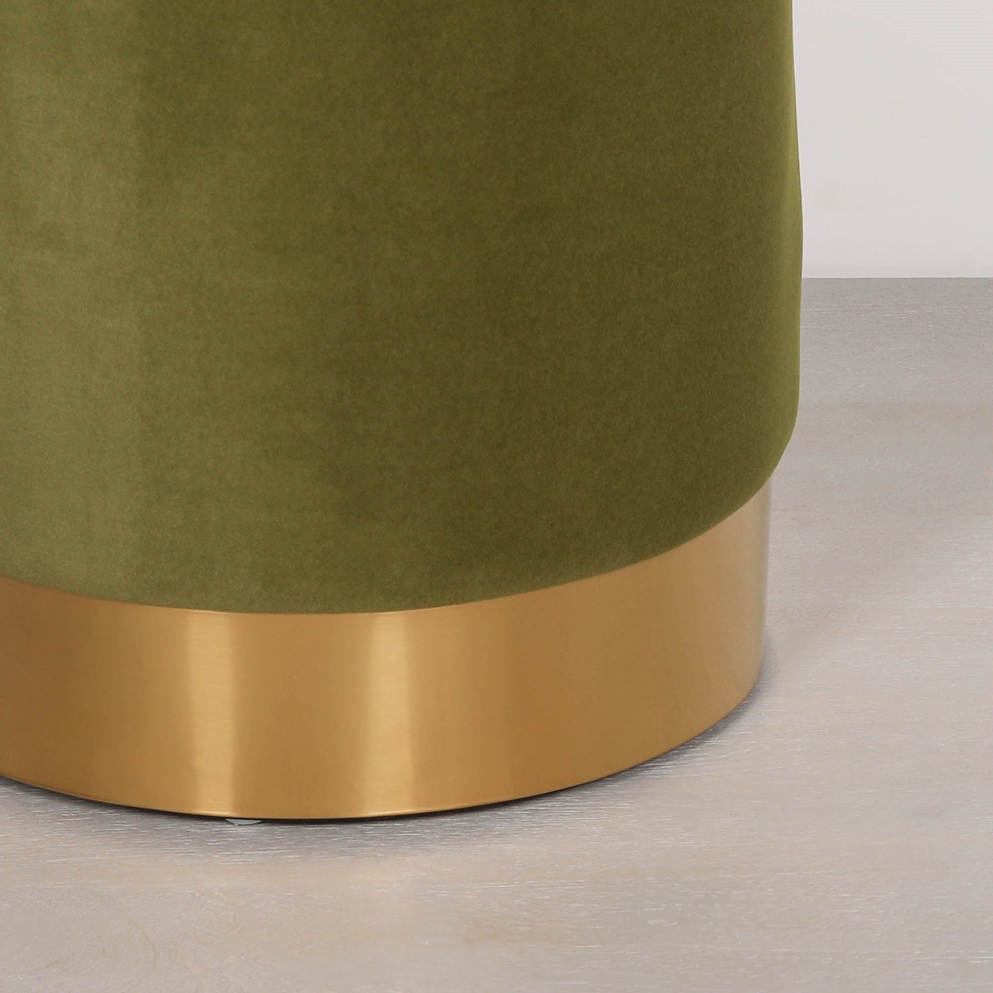 Cayman Olive Green Round Stool