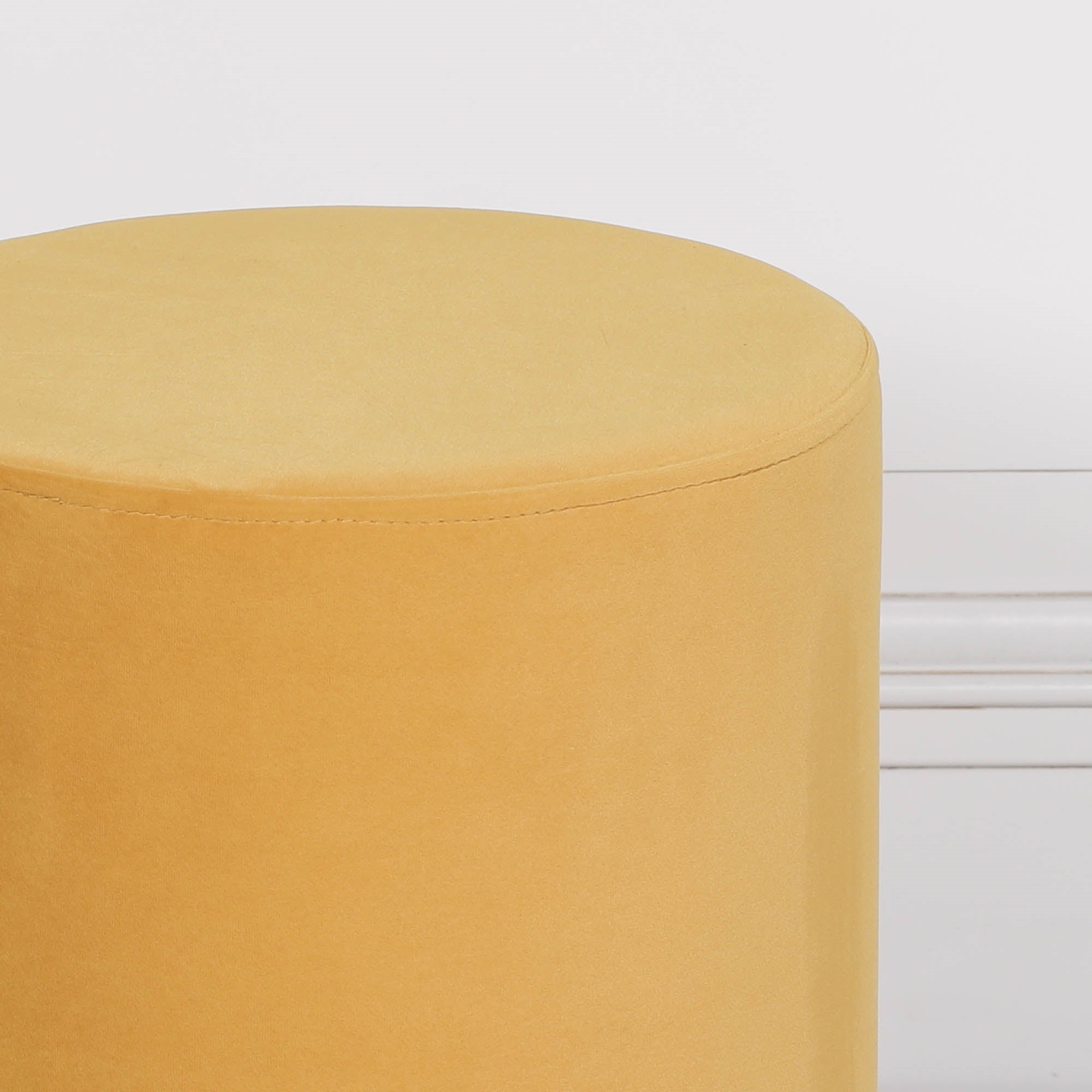 Cayman Mustard Round Stool