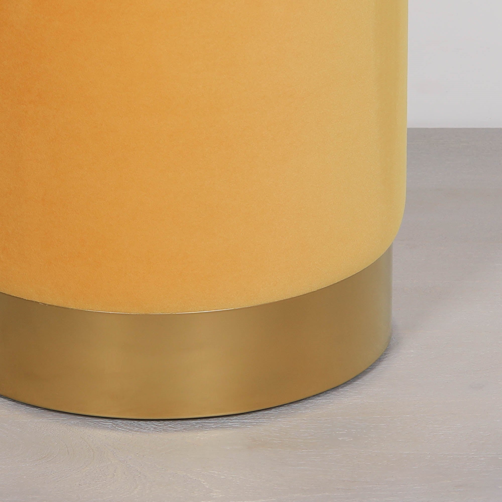 Cayman Mustard Round Stool