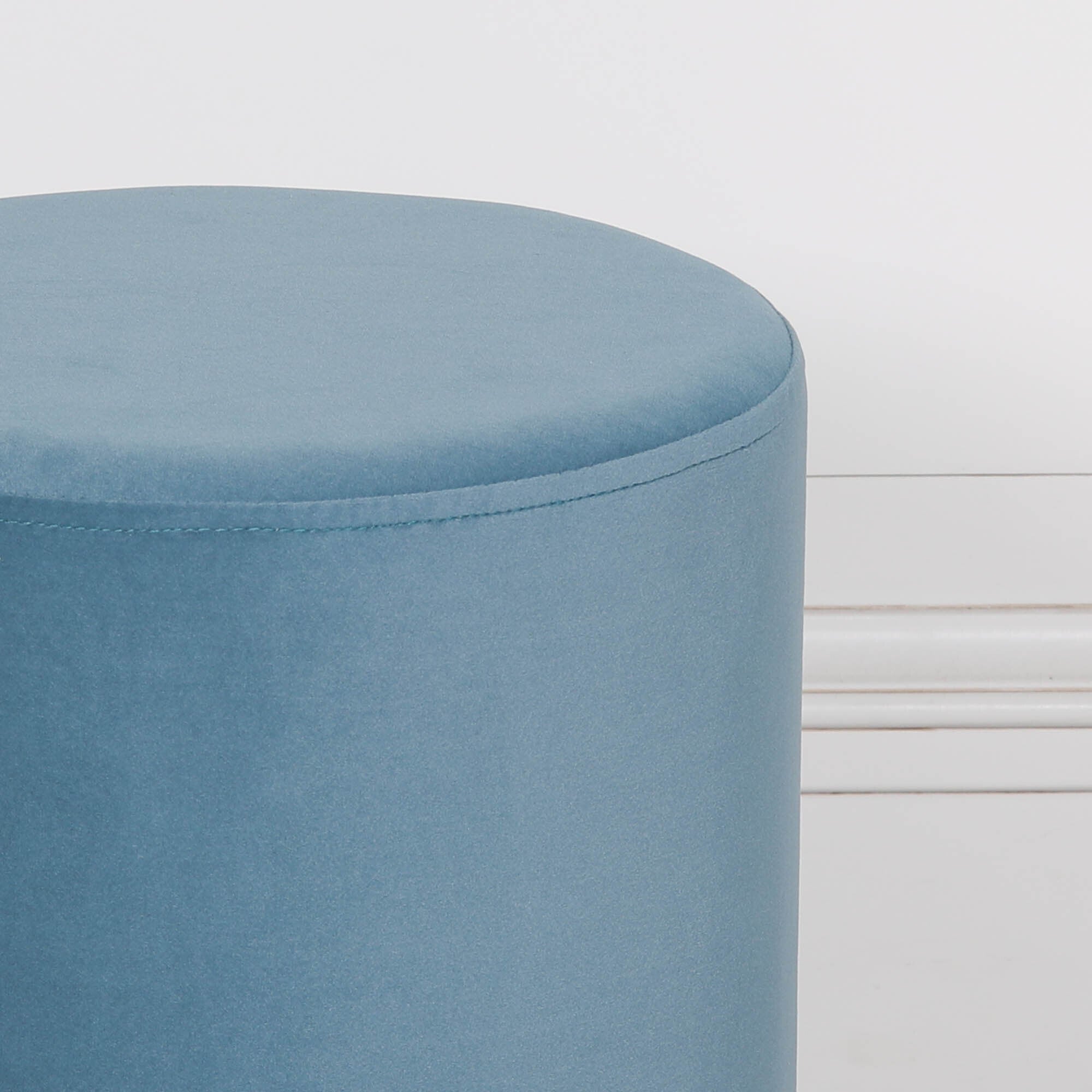 Cayman Ocean Blue Round Stool