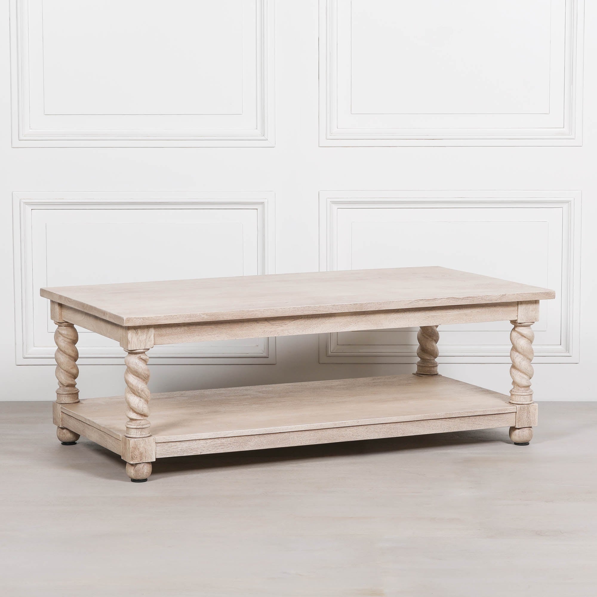 Fairford Acacia Twist Column Coffee Table 140cm