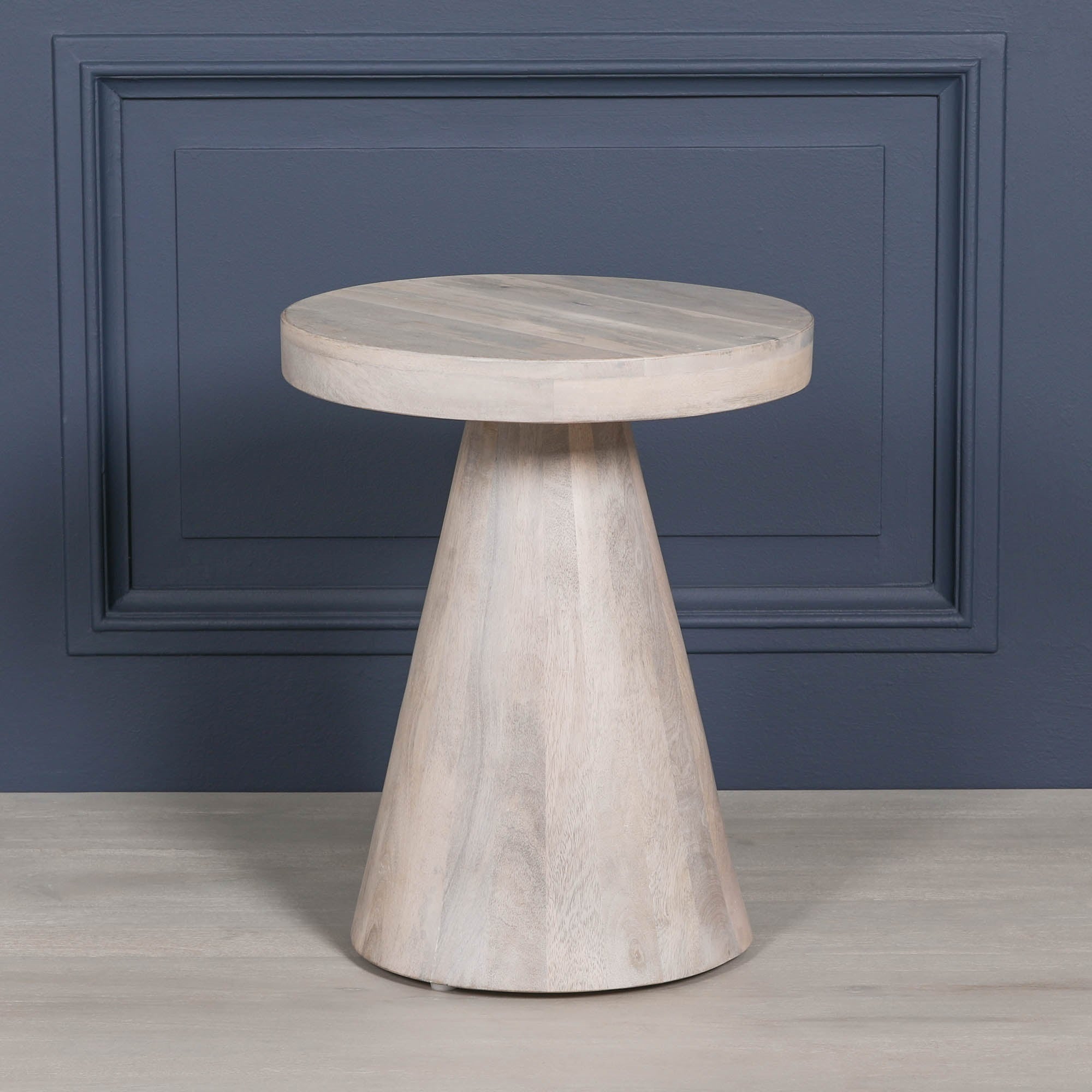 Jigsaw Blanchie Wooden Nesting Side Occasional Table Pair