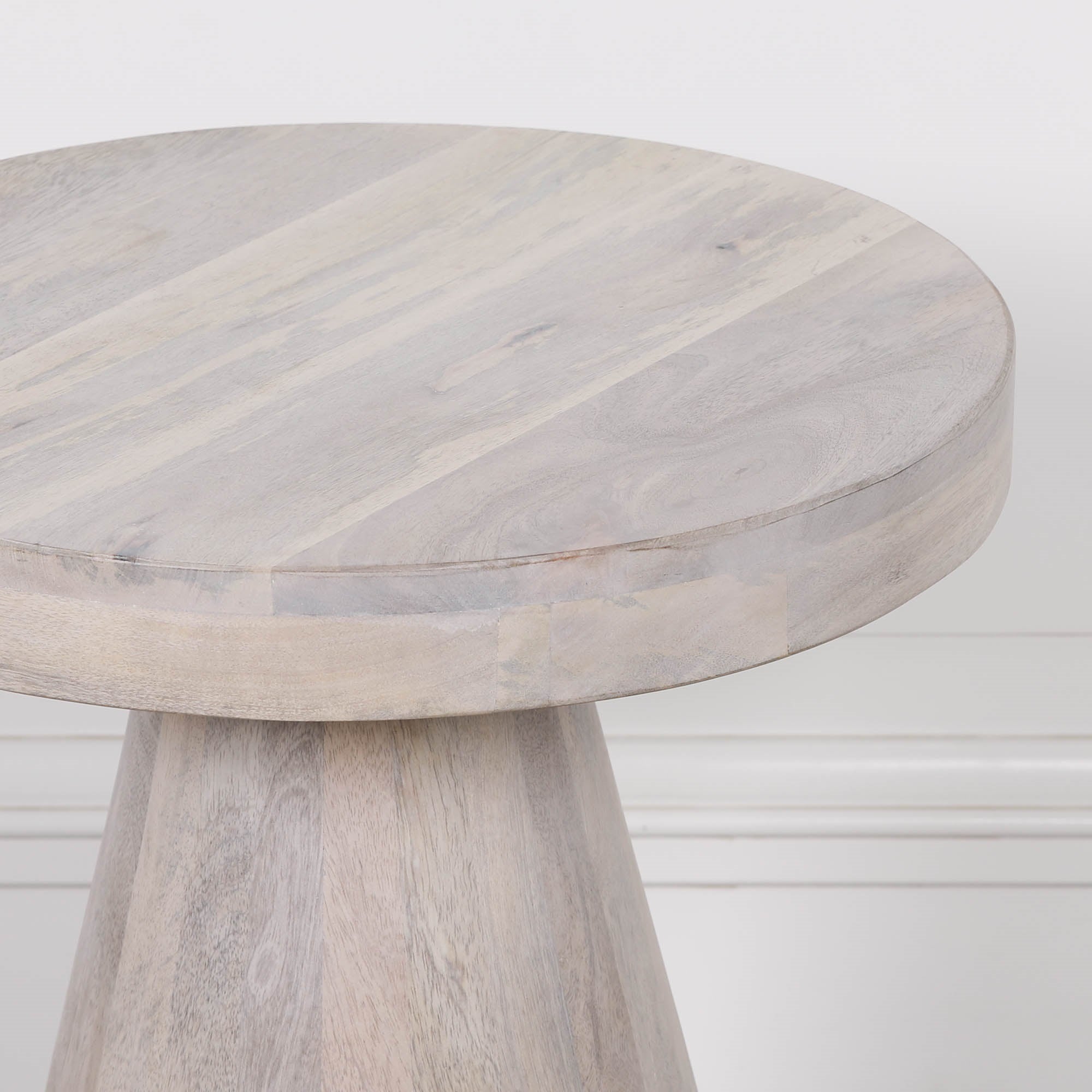 Jigsaw Blanchie Wooden Nesting Side Occasional Table Pair