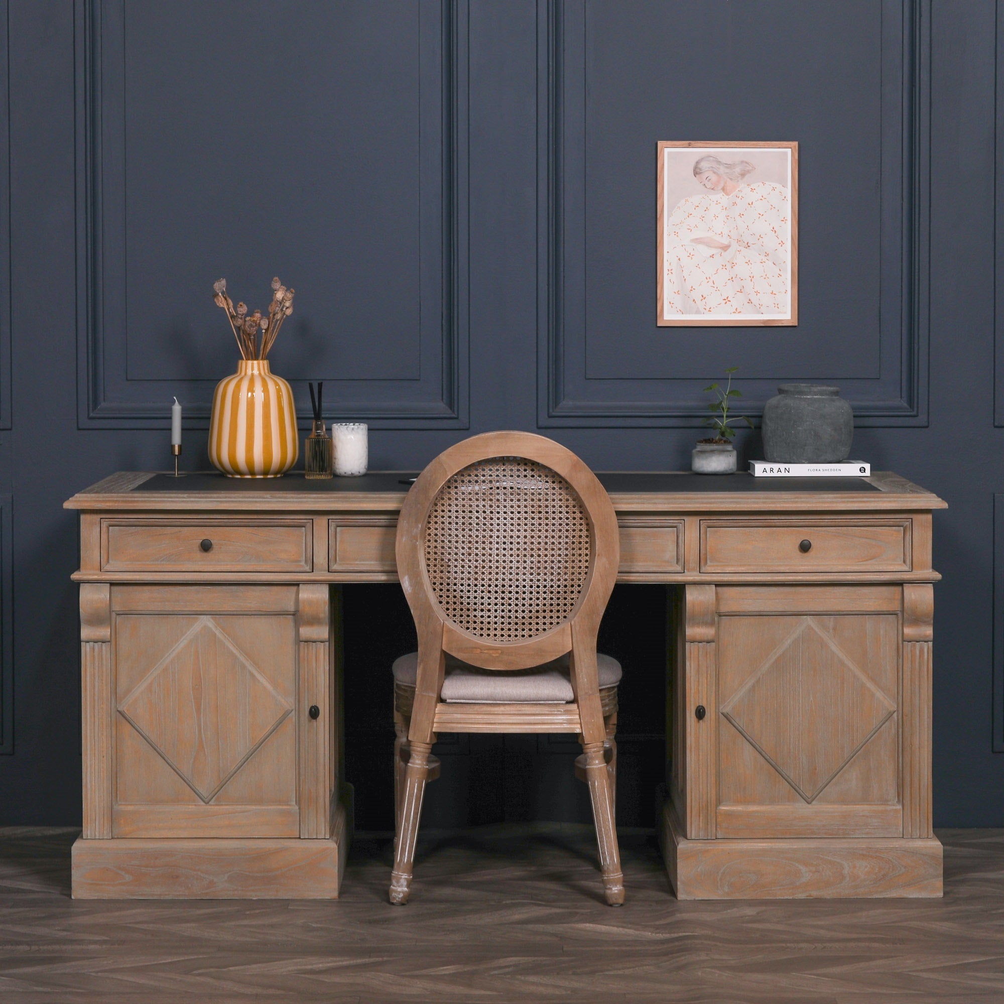 Rustic Wooden Writing Desk