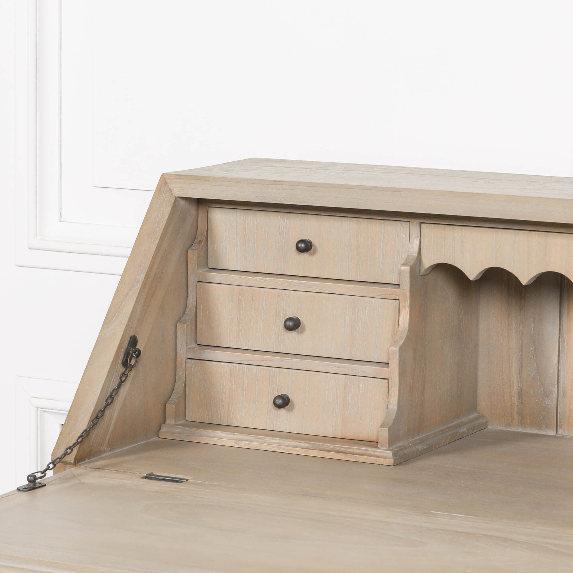 Rustic Wooden Bureau Desk