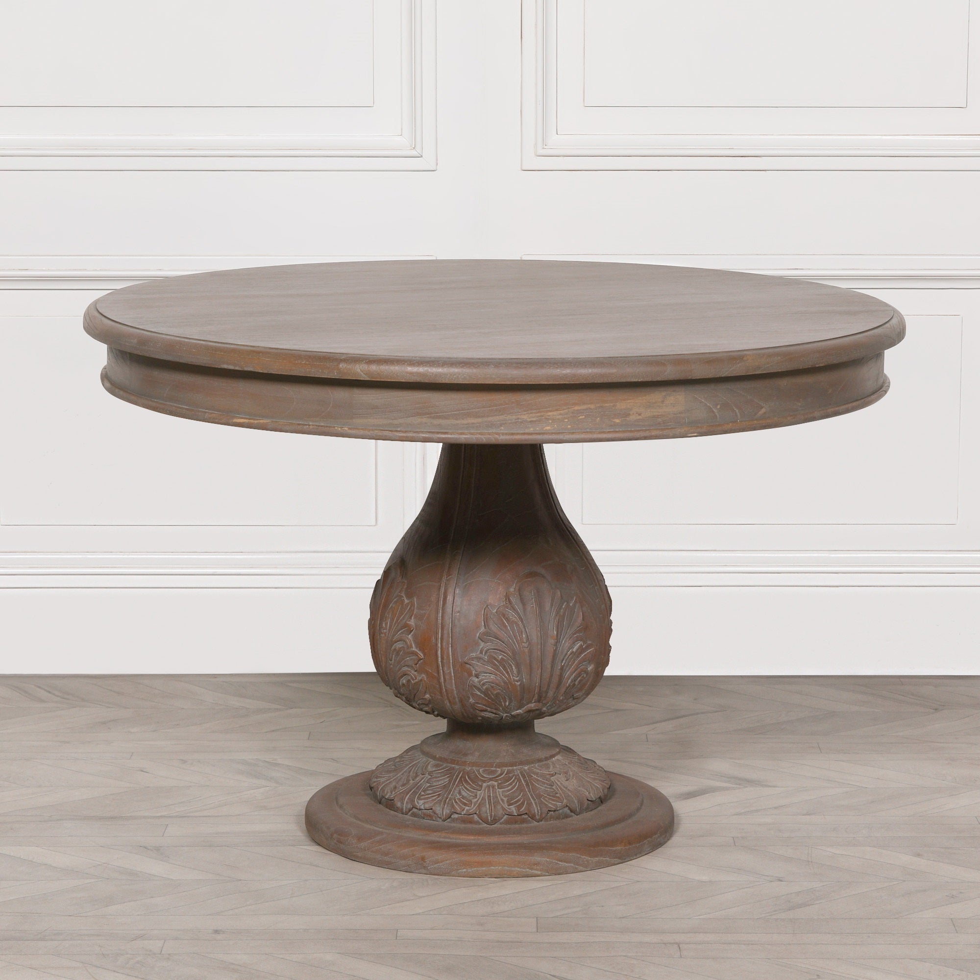 Bowness Round Pedestal Acorn 4 Seater Dining Table 120cm