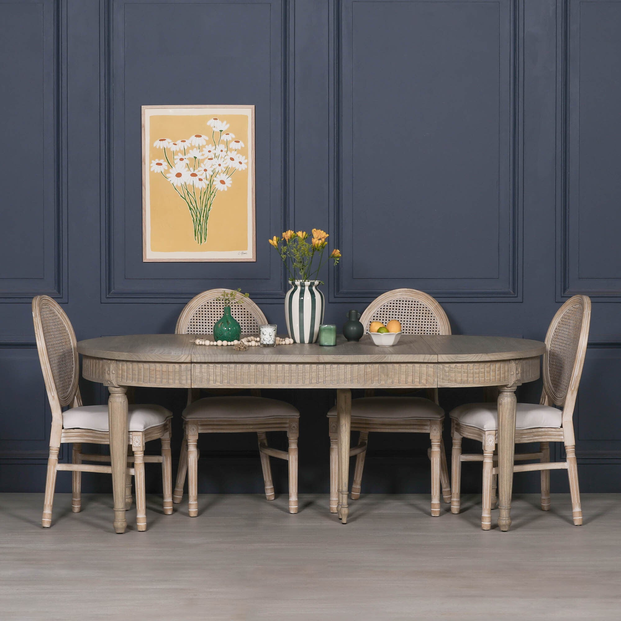 Elterwater Rustic Wooden Extendable 100cm-199cm, 4-6 Seater Dining Table