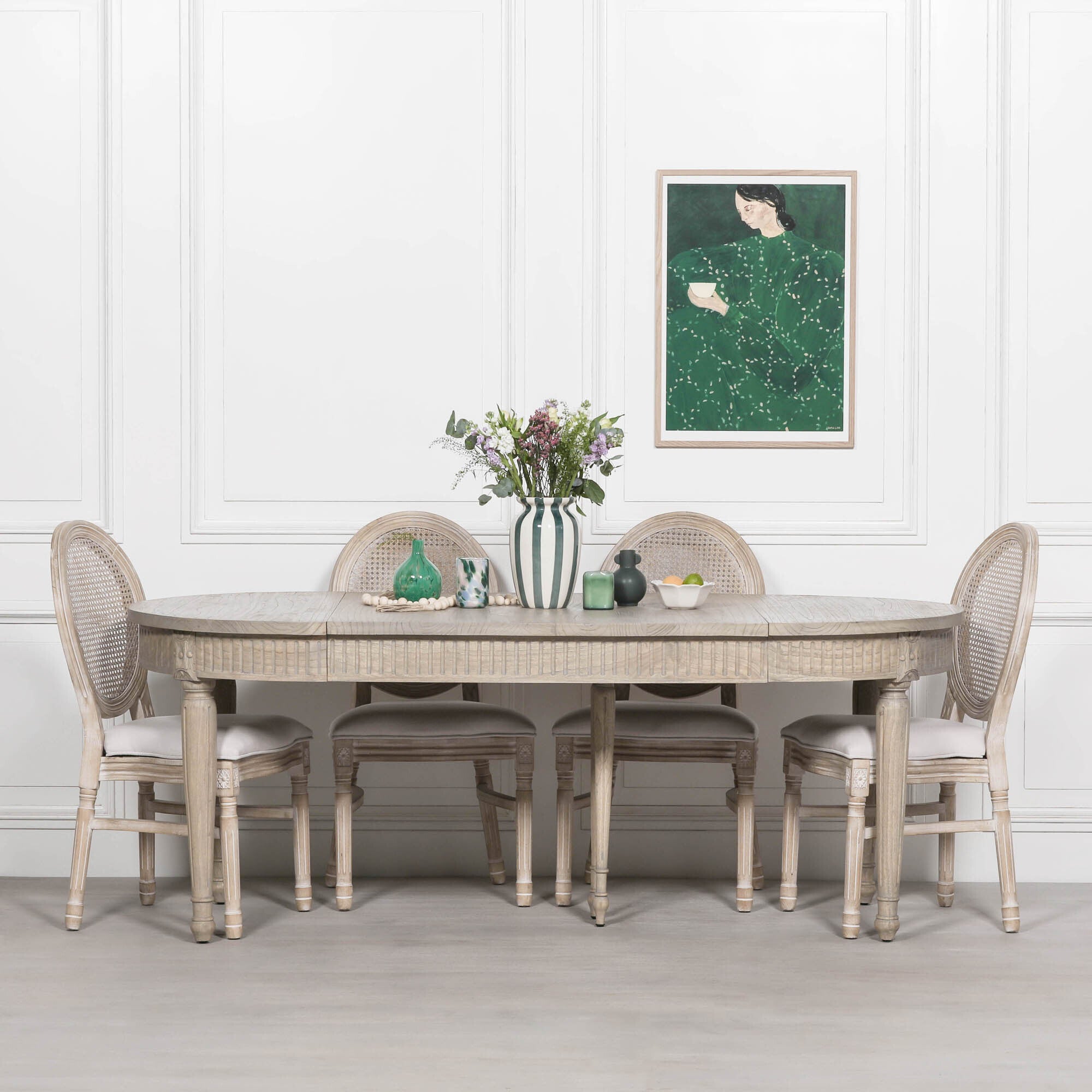 Elterwater Rustic Wooden Extendable 100cm-199cm, 4-6 Seater Dining Table